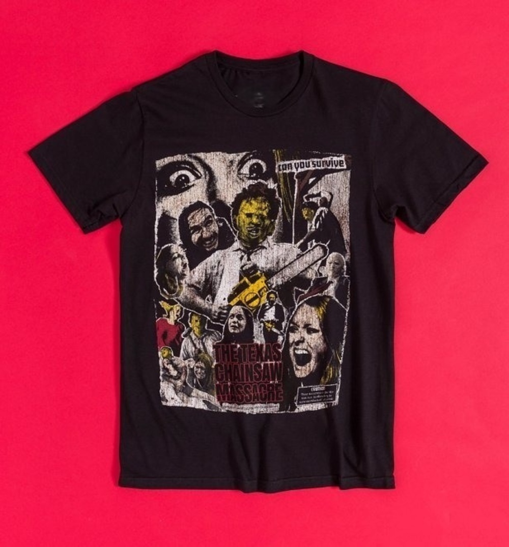 Texas Chainsaw Massacre Collage  T-Shirt